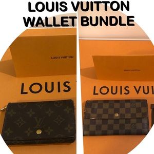 COPY - 2 Auth Louis Vuitton Wallets Bundle Duo, D…